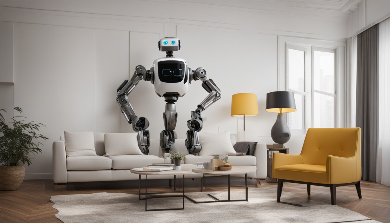 Робот - ИИ создает дизайн интерьера