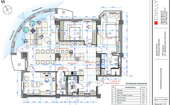 Отработка планировочного решения
