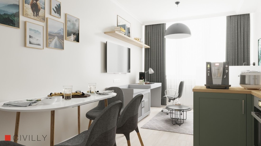 Дизайн-проект квартиры в современном стиле в ЖК "Real Park"