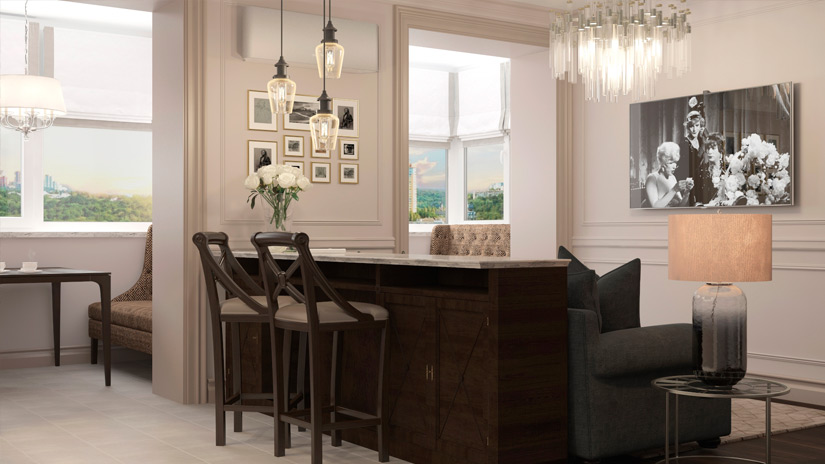 Дизайн-проєкт, меблі та ремонт квартири під ключ без проблем: благородна класика в кольорах кави з молоком