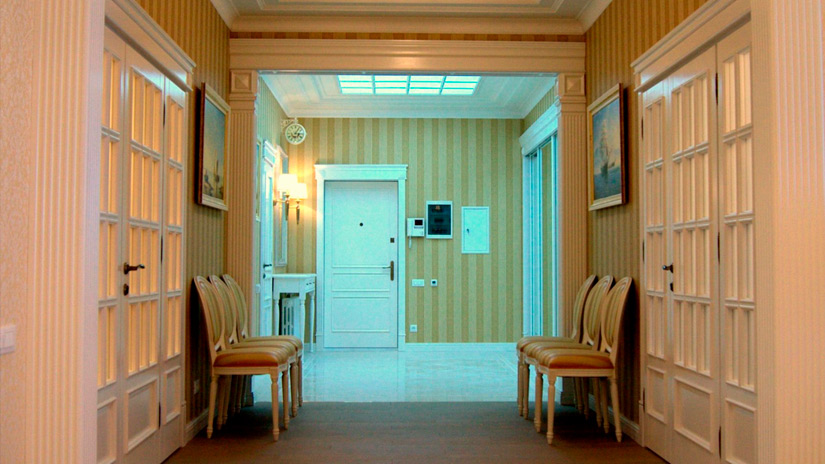 Дизайн квартиры в классическом стиле: Мебель и отделочные работы под ключ