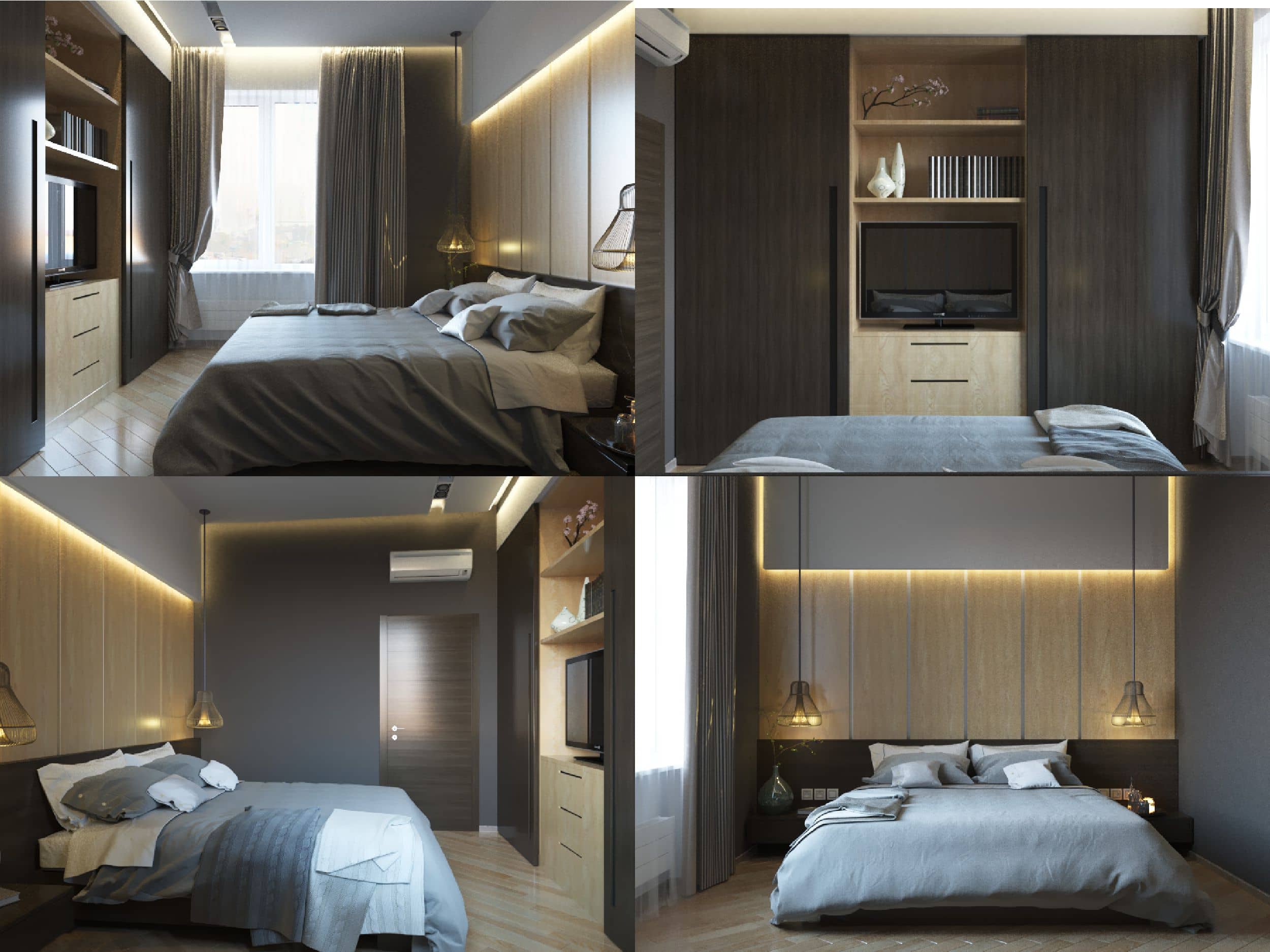 Дизайн-проєкт пентхауса в ЖК «Гольфстрім» гостьова спальня