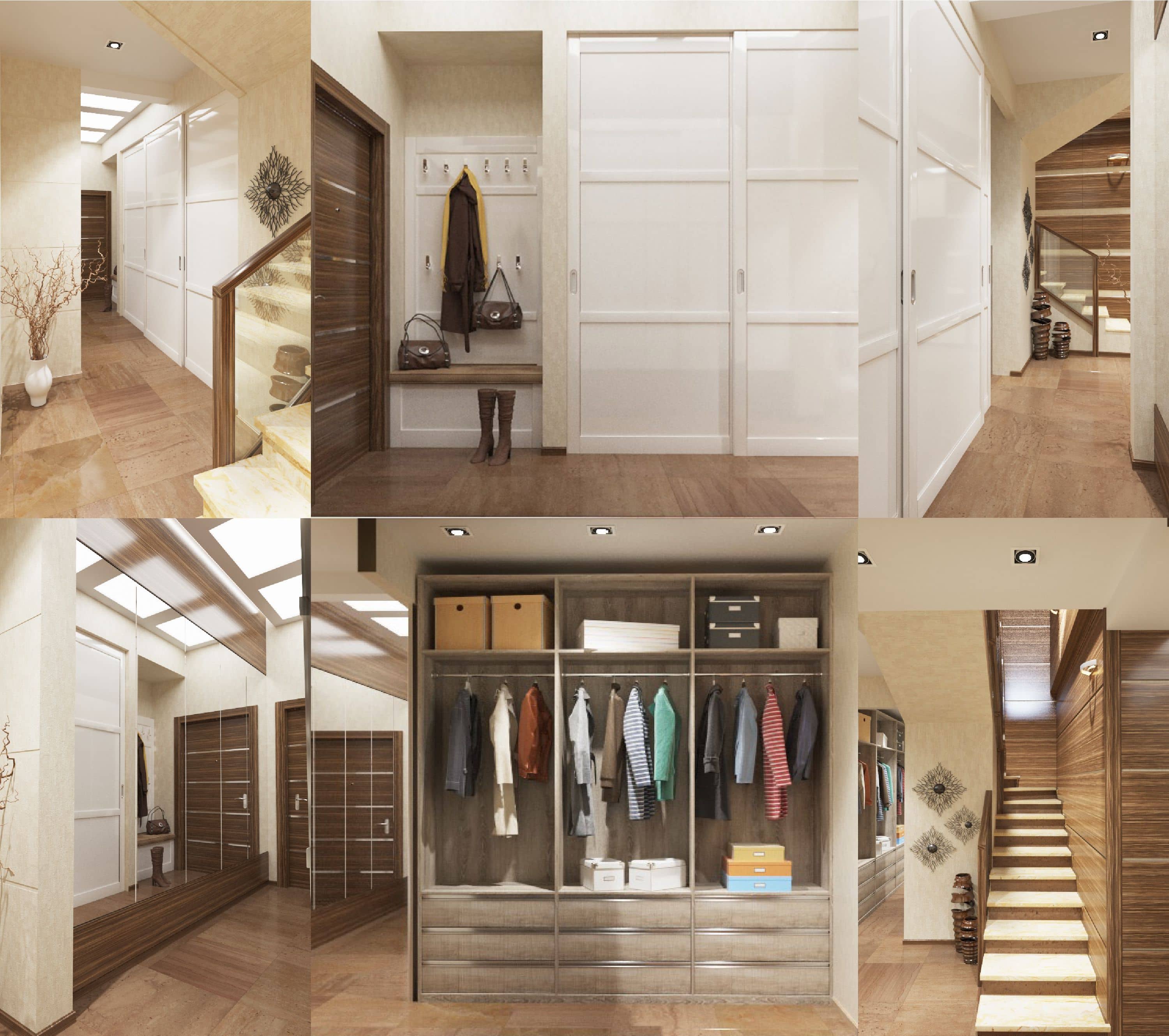 Дизайн коридору - світлові стелі