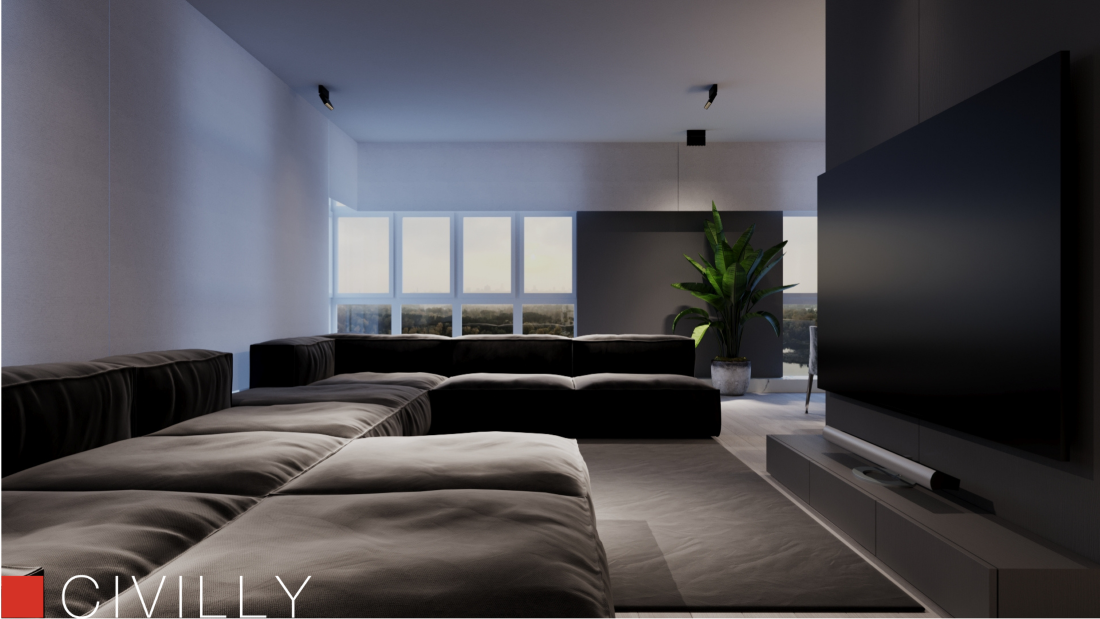 Утонченная квартира на берегу Днепра в Киеве, ЖК Русановская гавань. Идеальный аскетизм