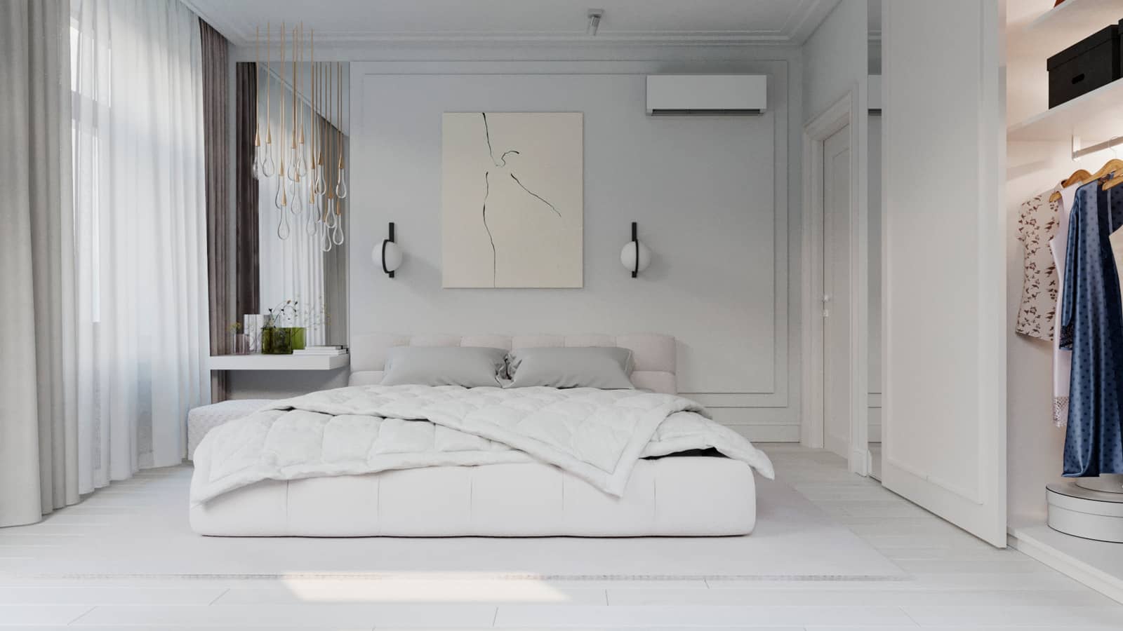 Концепция «White Space» – дизайн-проект интерьера квартиры в клубном доме на Пушкинской