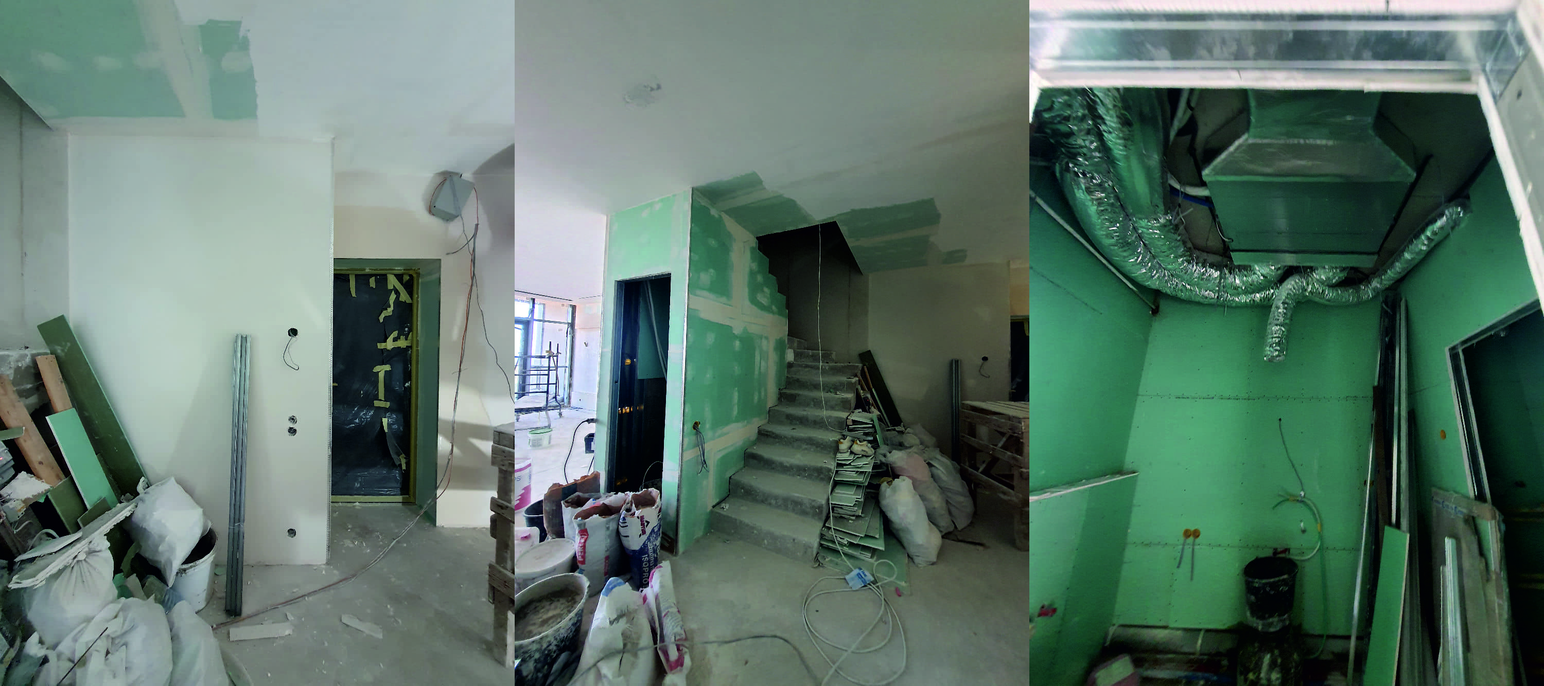 Интерьер пентхауса до ремонта — черновая отделка в ЖК Сапфир