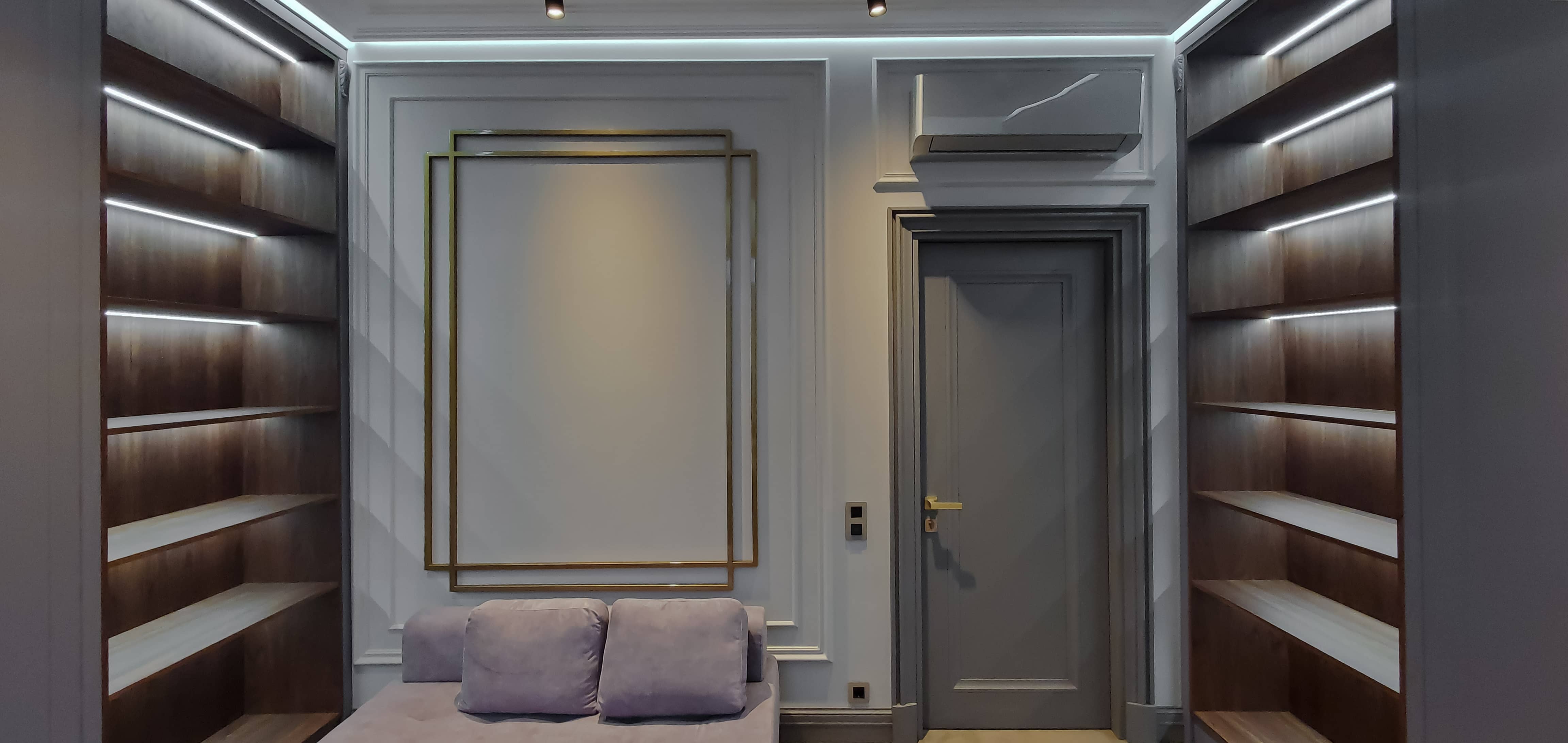 Производство гардеробной на заказ в ЖК Сапфир