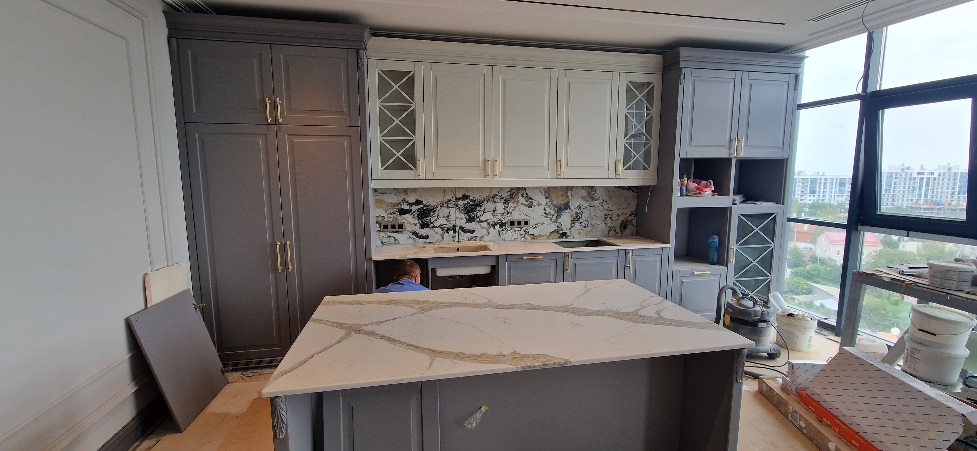 Интерьер пентхауса до ремонта — черновая отделка в ЖК Сапфир