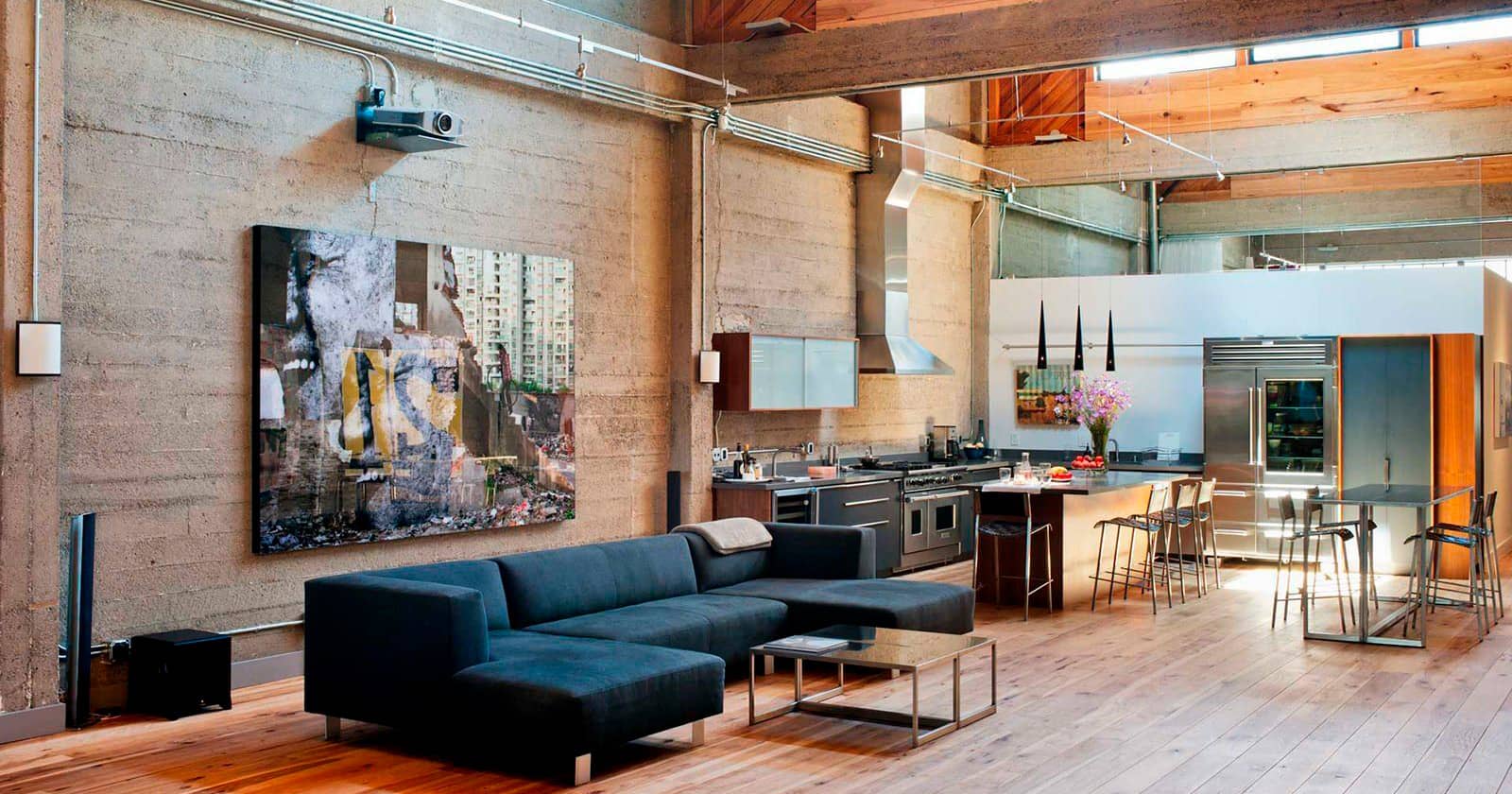 Традиционно квартира или дом в стиле лофт