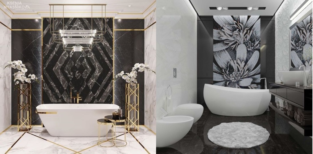 ванная джакузи арт-деко