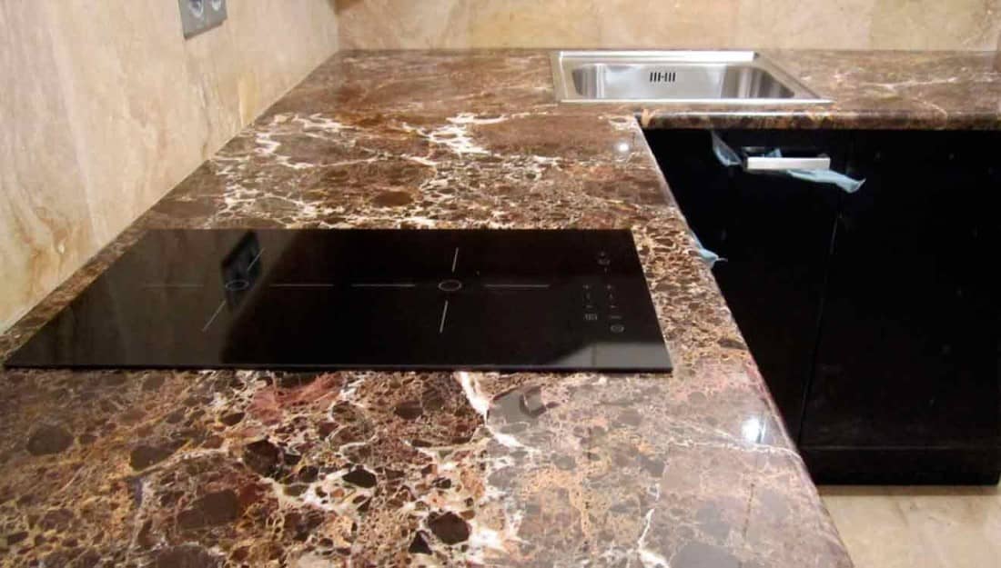 Кухонная столешница из мрамора