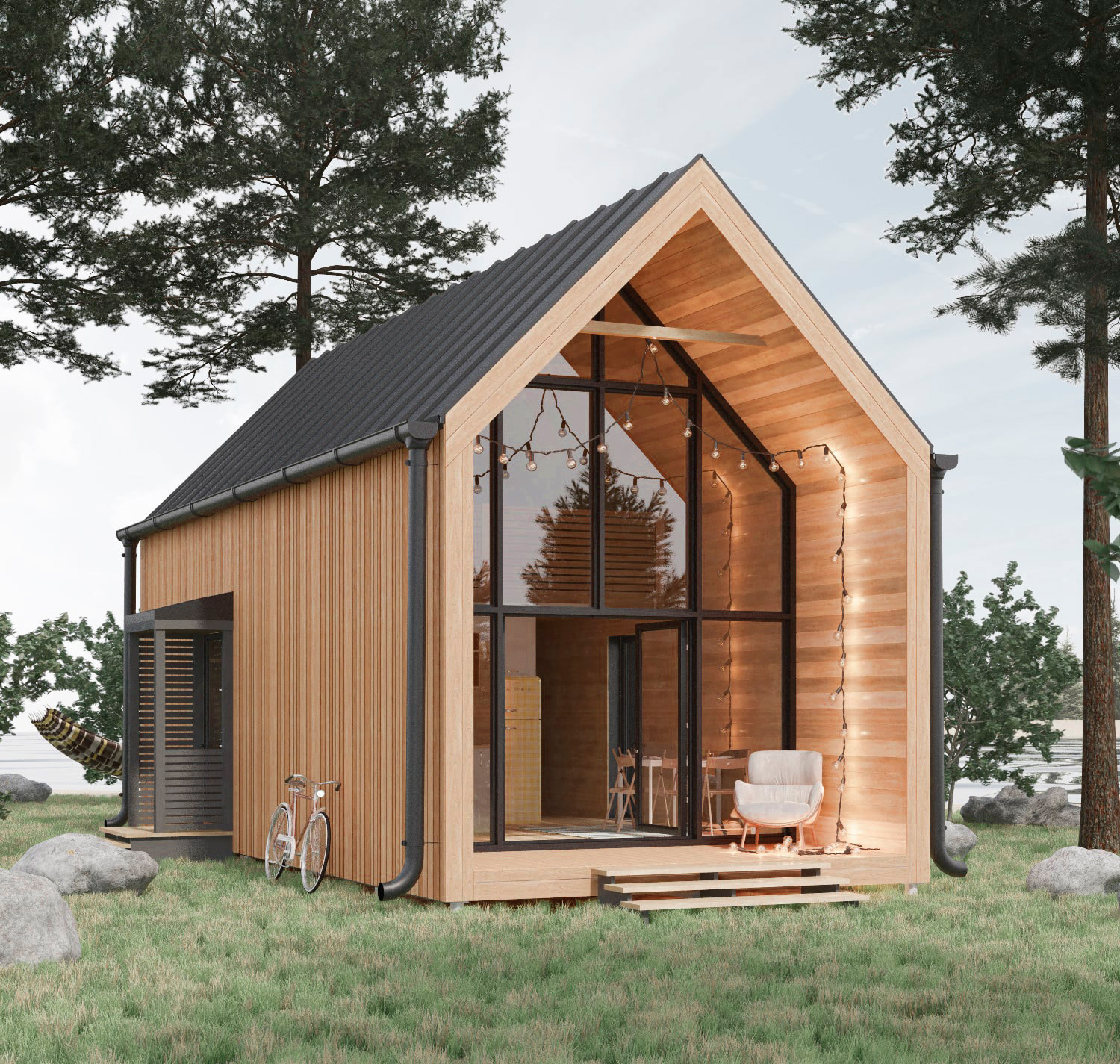 Дом в стиле Barnhouse