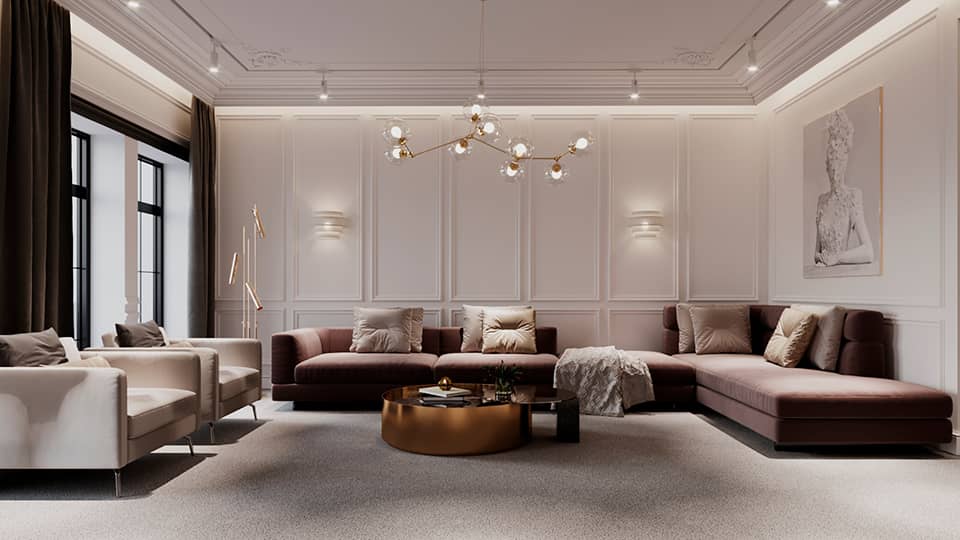 Визуализация дизайна номера в  отеле  Family INN